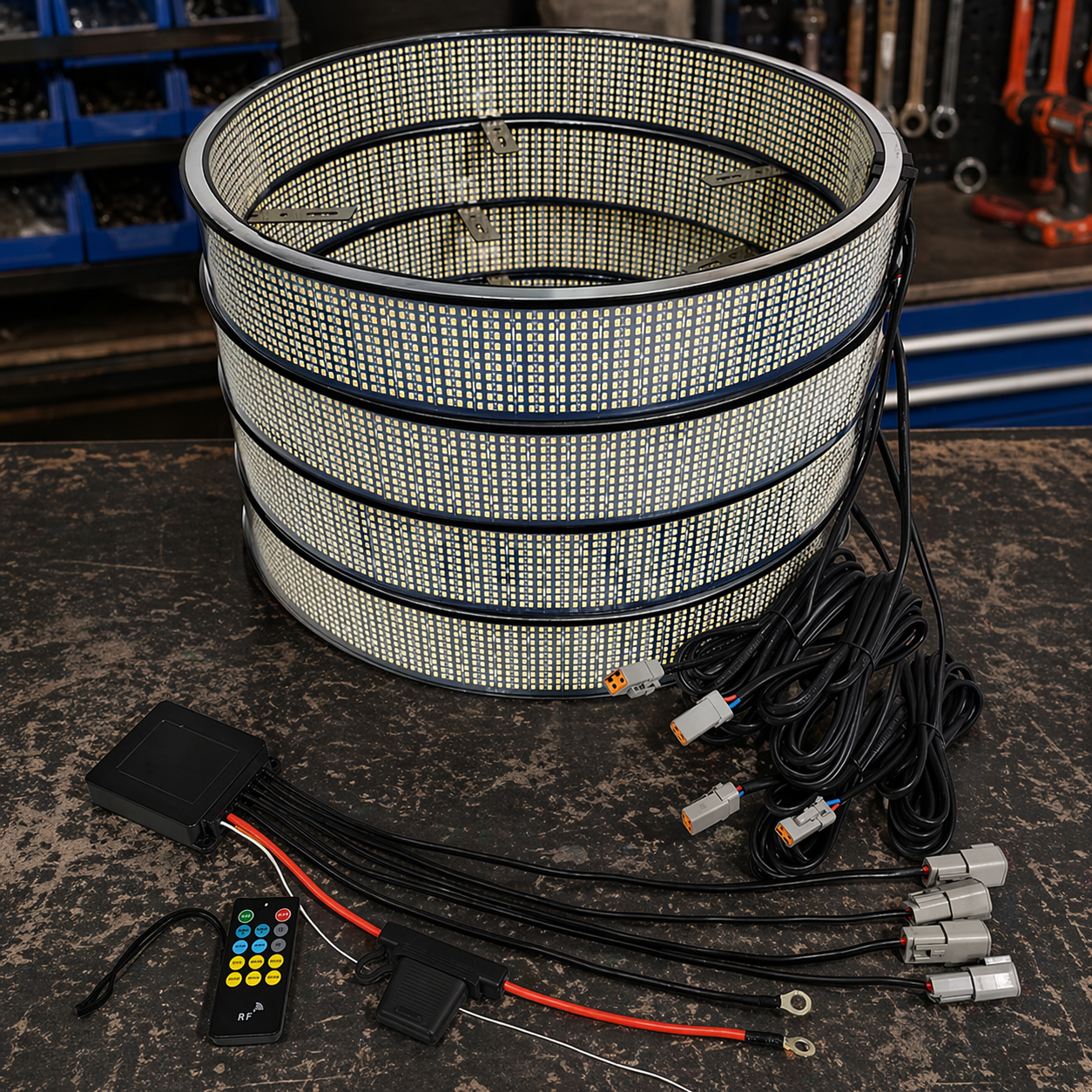 20 Row LED Wheel Rings/ Plug and Play