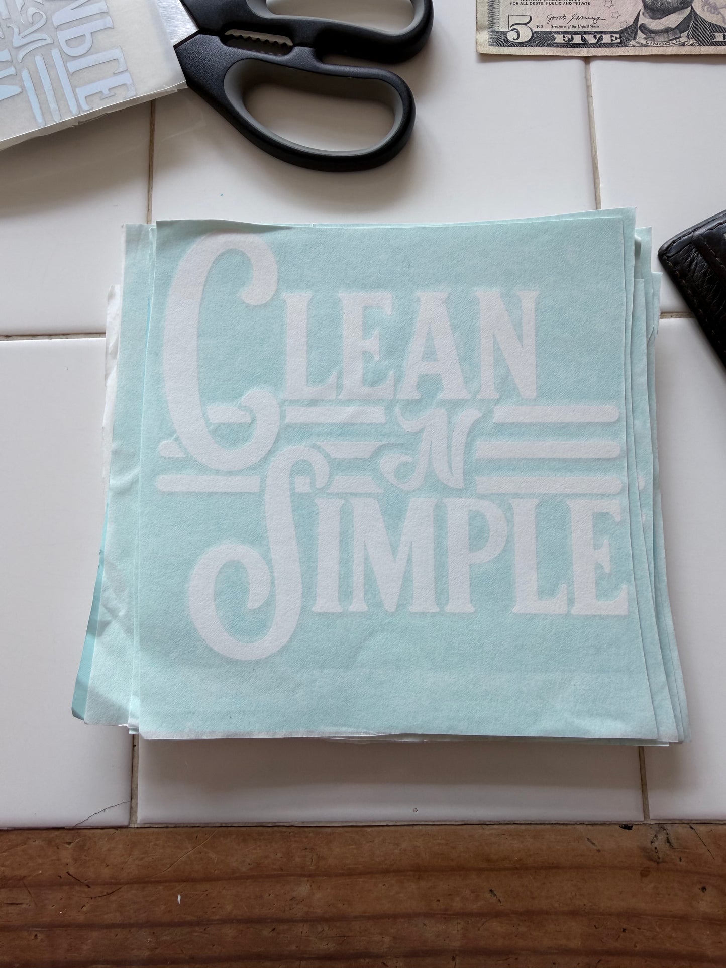 White 6x6 clean and simple (sale)