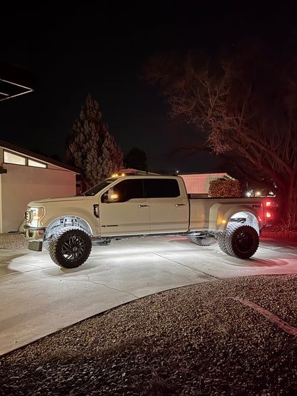 12 Piece White LED Rock Lights