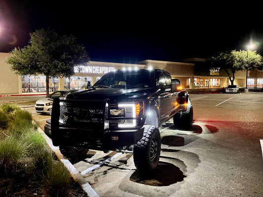 8 Piece White LED Rock Lights