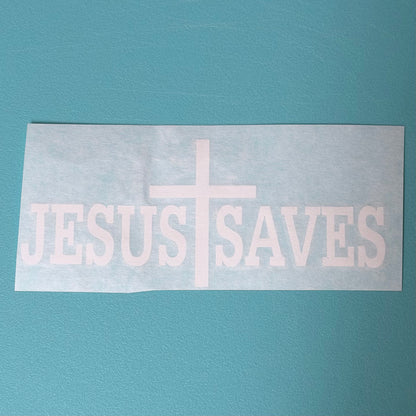 Jesus Saves Decal