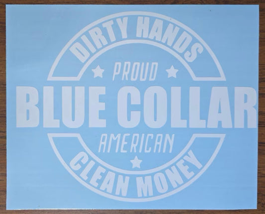 Dirty Hands Clean Money Decal