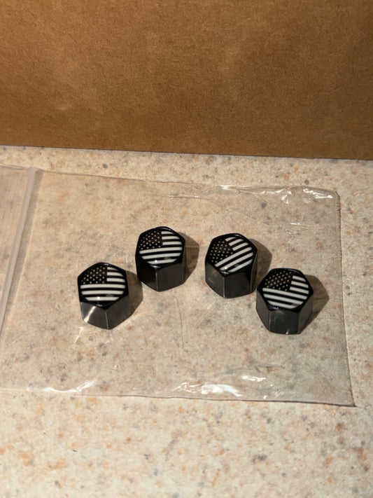 American Flag Valve Stem Caps