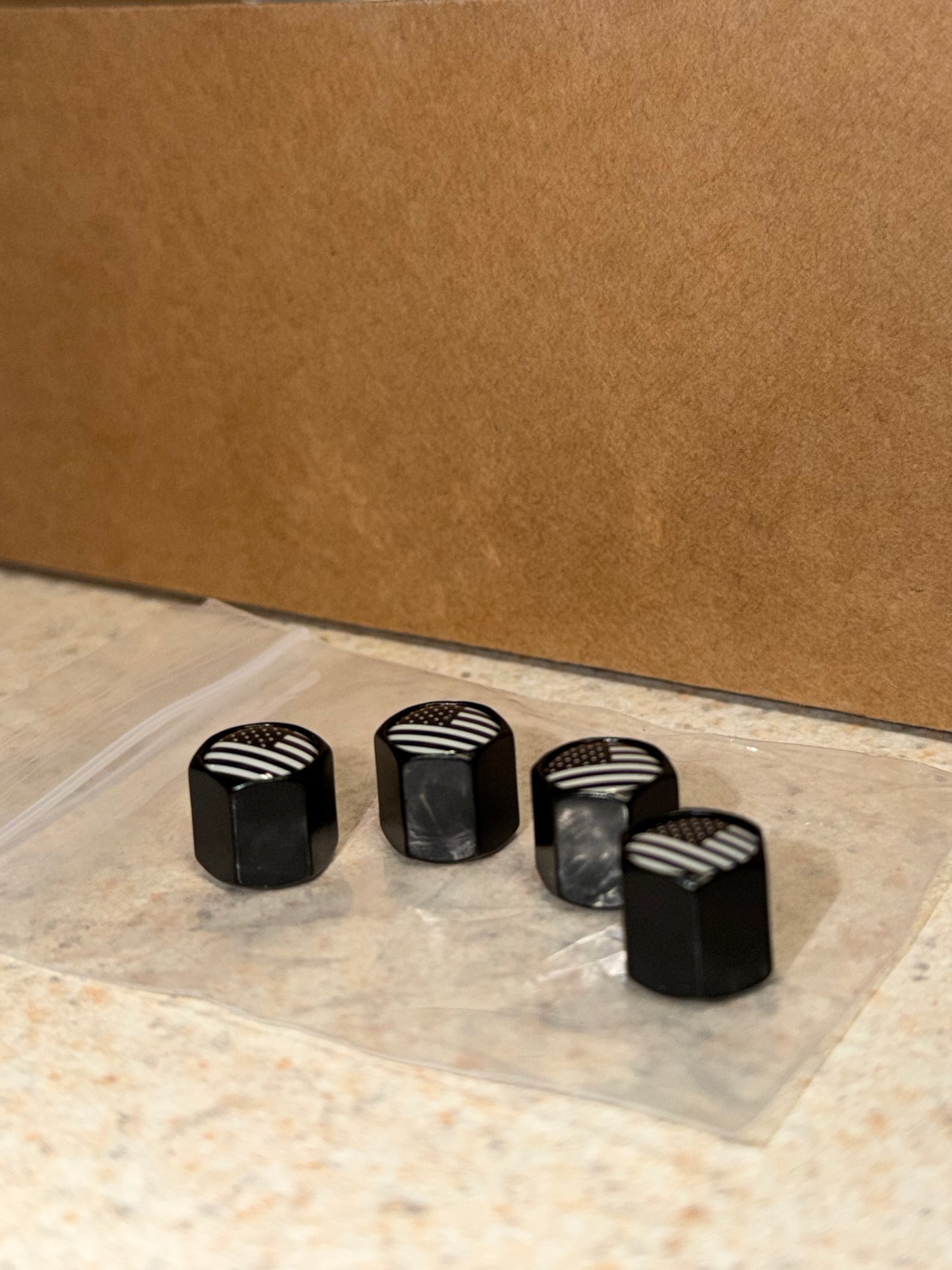 American Flag Valve Stem Caps