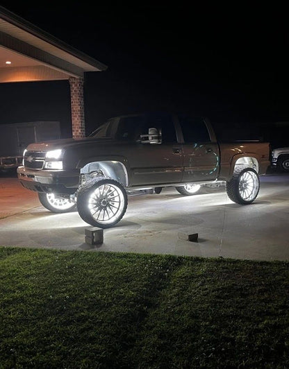 Wheel rings + 12 Rock Lights