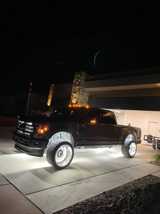 Wheel rings + 12 Rock Lights