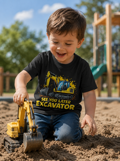 Excavator Toddler Tee