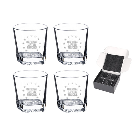 Square Rocks Glasses (SET OF 4)